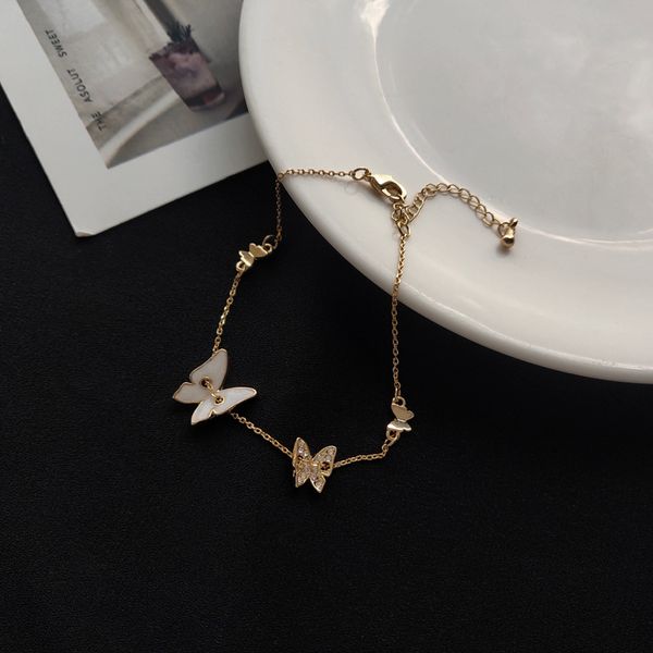 modern jewelry chain bracelet sweet korean temperament crystal white butterfly charm bracelet for girl lady gift, Black
modern jewelry chain bracelet sweet korean temperament crystal white butterfly charm bracelet for girl lady gift, Black