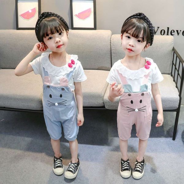 children's summer girl's carrying shorts baby lapel short sleeve t-shirt two piece set, Blue
children's summer girl's carrying shorts baby lapel short sleeve t-shirt two piece set, Blue