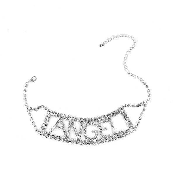 chokers punk jewelry exaggerated super flash party necklace rhinestone letter all-match fashion single product, Golden;silver
chokers punk jewelry exaggerated super flash party necklace rhinestone letter all-match fashion single product, Golden;silver