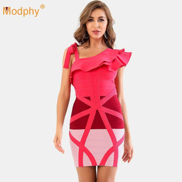 women's one-shoulder ruffled backless contrast bodycon bandage dress spring celebrity club evening party vestido 210527, Black;gray
women's one-shoulder ruffled backless contrast bodycon bandage dress spring celebrity club evening party vestido 210527, Black;gray