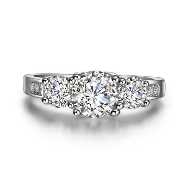 cluster rings wholesale three stones solid 585 white gold ring 1.7 ct moissanite synthetic carbon women promise fine jewelry marriage, Golden;silver
cluster rings wholesale three stones solid 585 white gold ring 1.7 ct moissanite synthetic carbon women promise fine jewelry marriage, Golden;silver