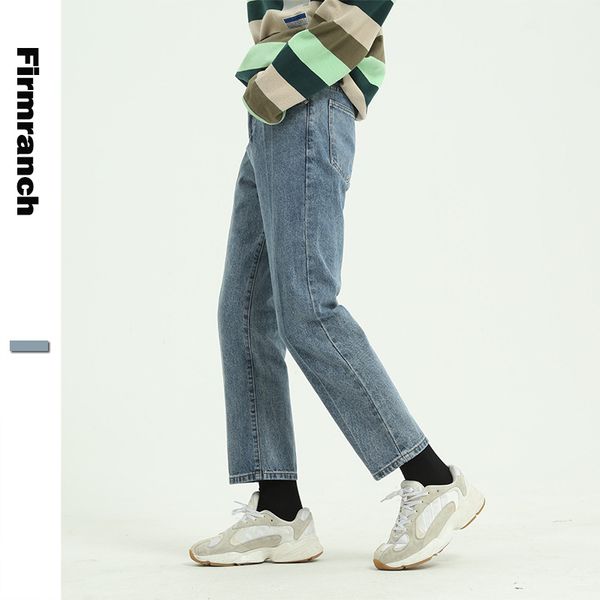 firmranch jean for men/women slimming straight leg ninth pants all-match retro japanese&korean style pencil denim jeans, Blue
firmranch jean for men/women slimming straight leg ninth pants all-match retro japanese&korean style pencil denim jeans, Blue