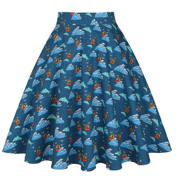 skirts summer animal print a-line swing skirt high waist cotton dolphin women ladies beach faldas vd0020, Black
skirts summer animal print a-line swing skirt high waist cotton dolphin women ladies beach faldas vd0020, Black