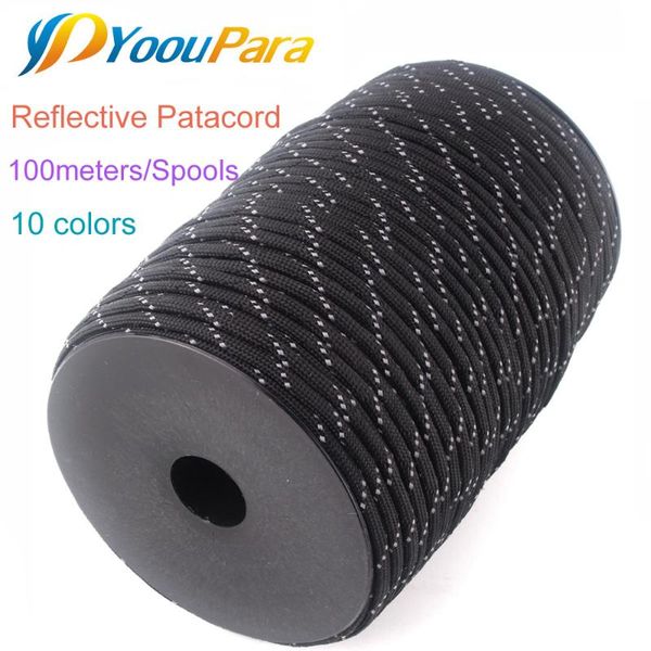 100m/spools reflective paracord cuerda escalada 550lb 7 strand parachute for outdoor campling tent wind rope survival emergence
100m/spools reflective paracord cuerda escalada 550lb 7 strand parachute for outdoor campling tent wind rope survival emergence