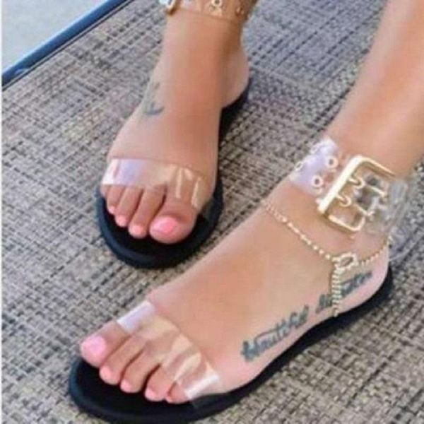 sandals women 2021 gladiator summer transparent jelly shoes ladies vintage buckle strap flat beach big size 34- 43, Black
sandals women 2021 gladiator summer transparent jelly shoes ladies vintage buckle strap flat beach big size 34- 43, Black