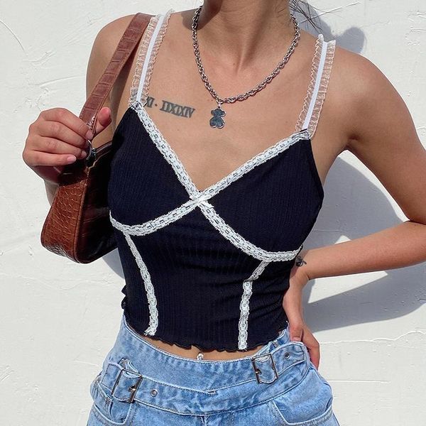 women's tanks & camis spaghetti strap v neck cropped women fashion lace patchwork summer y2k backless clothes crop, White
women's tanks & camis spaghetti strap v neck cropped women fashion lace patchwork summer y2k backless clothes crop, White
