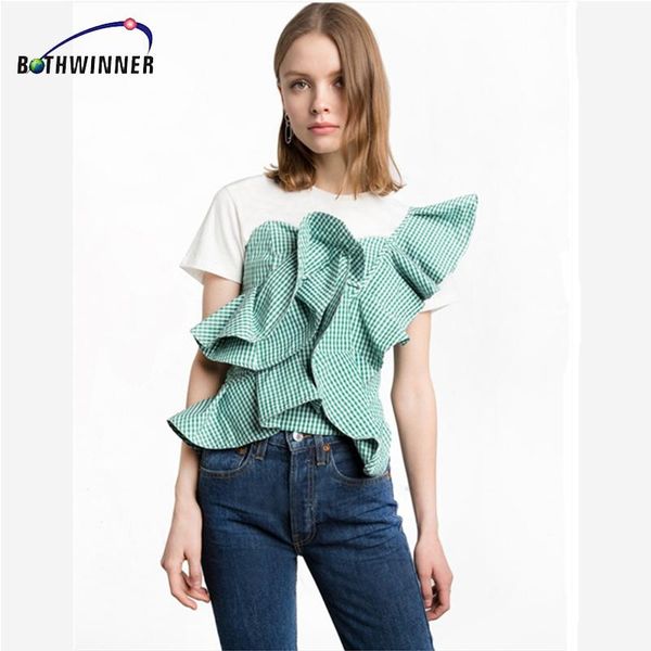 women's blouses & shirts bothwinner one shoulder blouse shirt women summer irregural striped chemise femme elegant ruffles zipper blus, White
women's blouses & shirts bothwinner one shoulder blouse shirt women summer irregural striped chemise femme elegant ruffles zipper blus, White