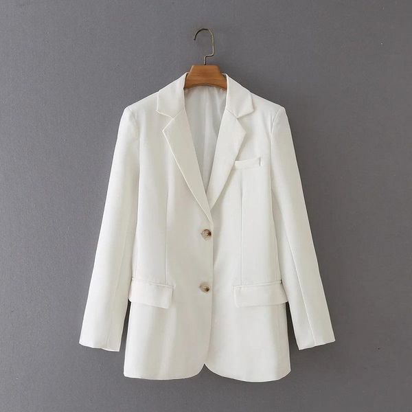 women's suits & blazers 2021 fashion temperament blouse suit collar long sleeve casual straight jacket df611, White;black
women's suits & blazers 2021 fashion temperament blouse suit collar long sleeve casual straight jacket df611, White;black