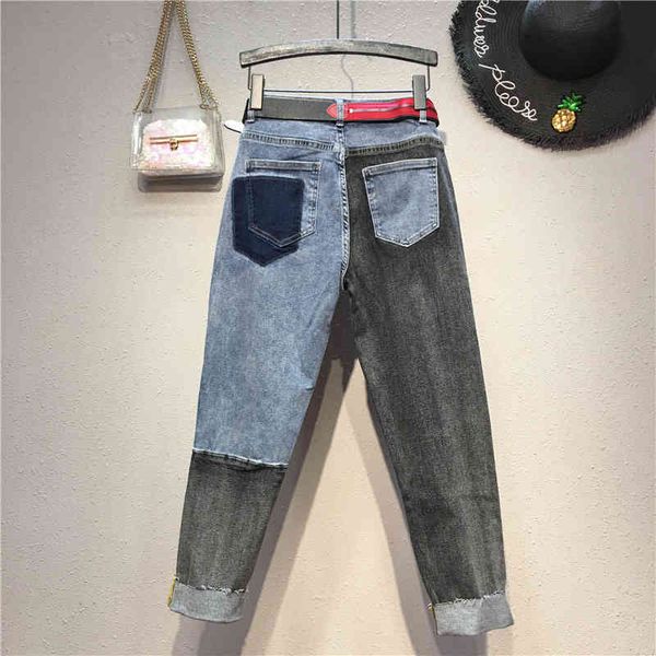 women's jeans high-waisted female jeans with slices, fashion pencil pants, plus size , high-quality washed n684, Blue
women's jeans high-waisted female jeans with slices, fashion pencil pants, plus size , high-quality washed n684, Blue