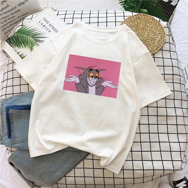 mouse cat print cartoon casual men t shirts and women summer fun spoof female loose letters large size tees ulzzang, White;black
mouse cat print cartoon casual men t shirts and women summer fun spoof female loose letters large size tees ulzzang, White;black