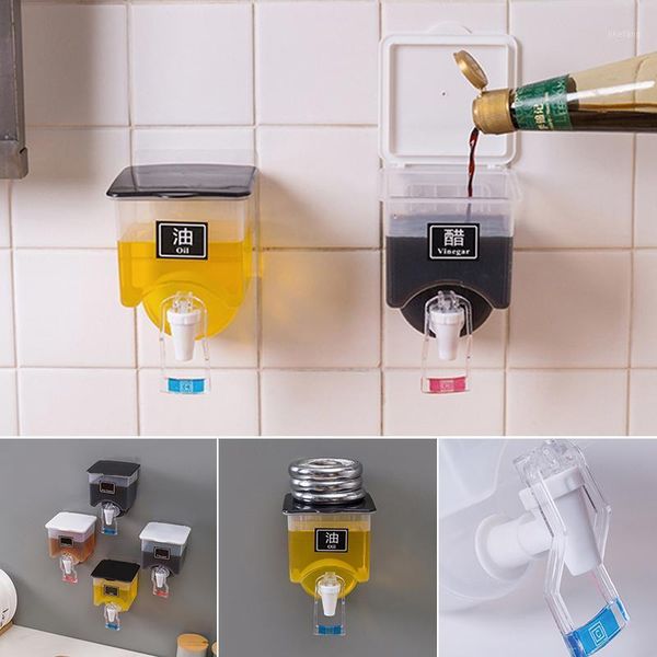 storage bottles & jars wall-mounted seasoning container with water tap dust-proof easy to clean durable long lasting for kitchen
storage bottles & jars wall-mounted seasoning container with water tap dust-proof easy to clean durable long lasting for kitchen