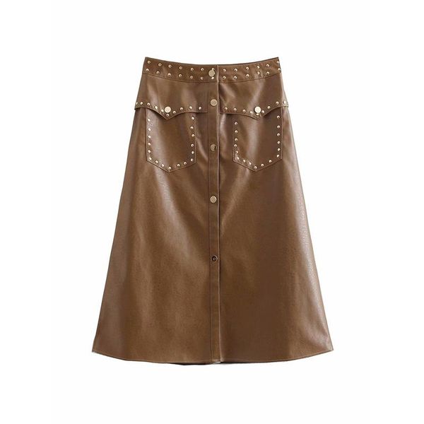 skirts asds women chic pu leather studded faldas mujer rivet buttons pockets vintage a line mid calf wqz55834, Black
skirts asds women chic pu leather studded faldas mujer rivet buttons pockets vintage a line mid calf wqz55834, Black