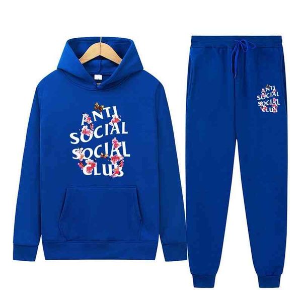 anti social club crooked letter peach blossom printing men's and women's loose couple's sweater set, Black
anti social club crooked letter peach blossom printing men's and women's loose couple's sweater set, Black