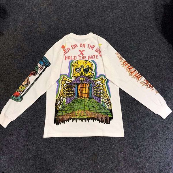 19fw 2021 new hip hop west season 6 kids see ghosts graffiti men women long sleeve shirt magpie skeleton streetwear tees uph6 4ium, White;black
19fw 2021 new hip hop west season 6 kids see ghosts graffiti men women long sleeve shirt magpie skeleton streetwear tees uph6 4ium, White;black