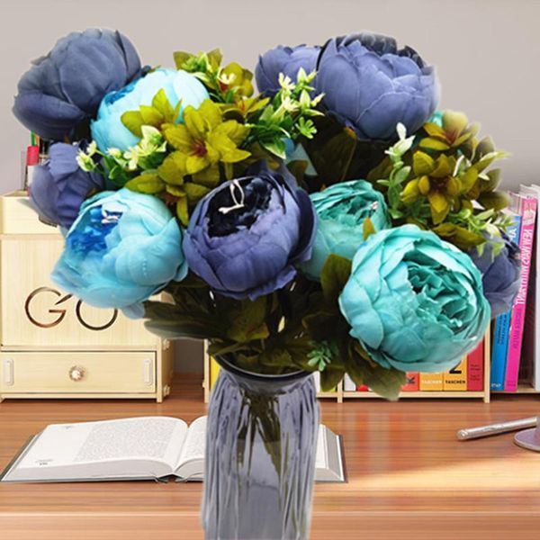 decorative flowers & wreaths 2x artificial blue peony 13heads bouquet flower wedding party el dec
decorative flowers & wreaths 2x artificial blue peony 13heads bouquet flower wedding party el dec
