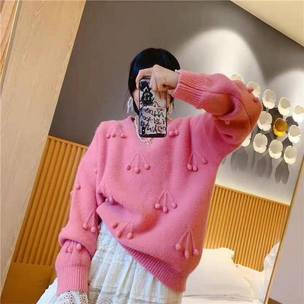 women's sweaters 2021 autumn korean crew neck wool hairball loose pullover sweater long sleeve solid, White;black
women's sweaters 2021 autumn korean crew neck wool hairball loose pullover sweater long sleeve solid, White;black