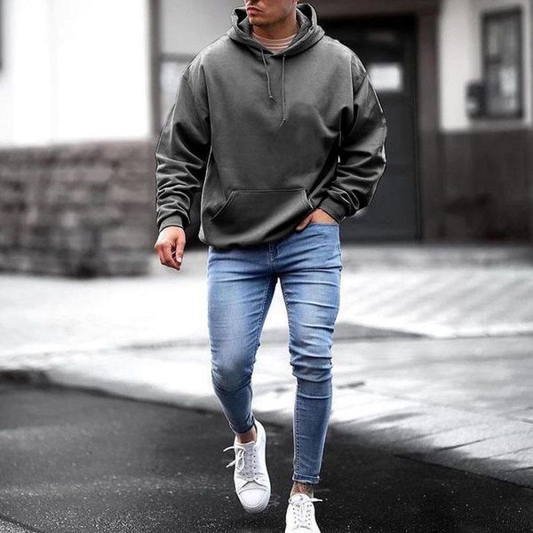 men's hoodies & sweatshirts winter men pocket solid drawstring fashion long sleeve hooded autumn casual slim hoodie pullover, Black
men's hoodies & sweatshirts winter men pocket solid drawstring fashion long sleeve hooded autumn casual slim hoodie pullover, Black