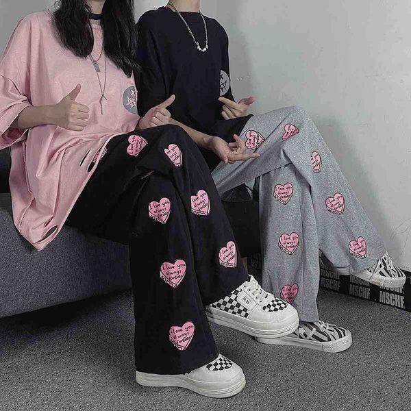 women's pants & capris houzhou harajuku streetwear women gothic autumn love print wide leg sweatpants for female jogging korean trouser, Black;white
women's pants & capris houzhou harajuku streetwear women gothic autumn love print wide leg sweatpants for female jogging korean trouser, Black;white