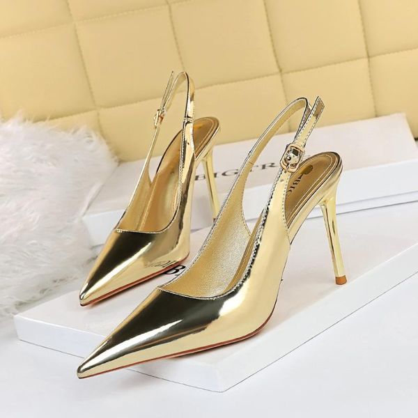 dress shoes women slingbacks pumps luxury patent leather ladies stiletto high heel female buckle strap pointed toe, Black
dress shoes women slingbacks pumps luxury patent leather ladies stiletto high heel female buckle strap pointed toe, Black