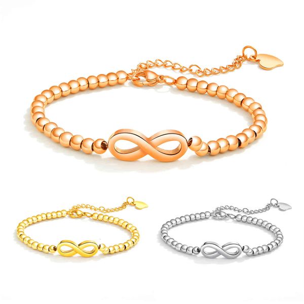 jewelry fashion trendsetter bracelet classic infinity 8-character titanium steel plated rose gold, Golden;silver
jewelry fashion trendsetter bracelet classic infinity 8-character titanium steel plated rose gold, Golden;silver