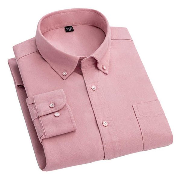 100% cotton oxford casual shirt men's long-sleeved fashion solid formal business button-down plaid office wear chemise homme 210609, White;black
100% cotton oxford casual shirt men's long-sleeved fashion solid formal business button-down plaid office wear chemise homme 210609, White;black