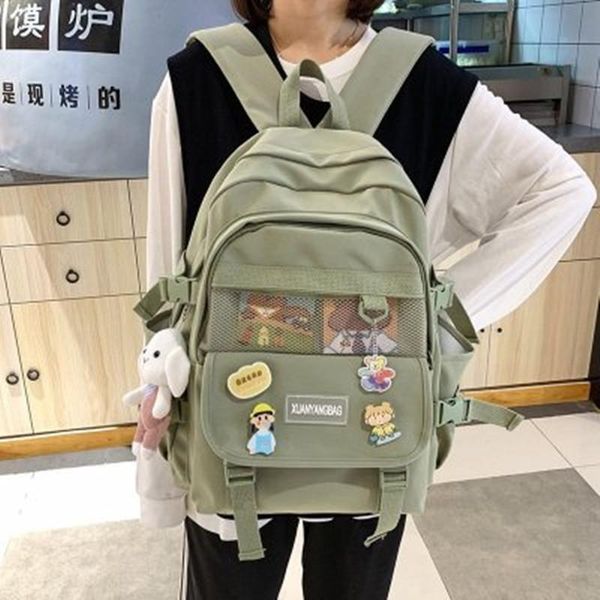 backpack kawaii school student large-capacity travel shopping lapmen women backpacks solid color waterproof rucksack
backpack kawaii school student large-capacity travel shopping lapmen women backpacks solid color waterproof rucksack