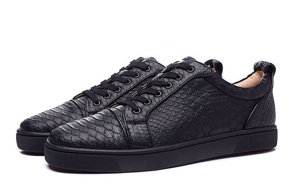 python leather black red bottoms shoes for men low cut snakeskin skate sneaker mens womens flat casual designers sneakers new comfort 35-45
python leather black red bottoms shoes for men low cut snakeskin skate sneaker mens womens flat casual designers sneakers new comfort 35-45