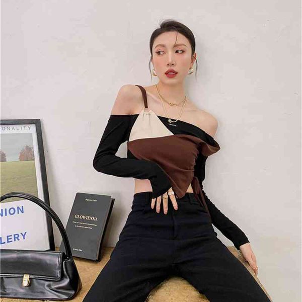 women's tanks & camis 2 piece off the shoulder long sleeve crop women patchwork designer asymmetrical spring summer 2021 q8tu, White
women's tanks & camis 2 piece off the shoulder long sleeve crop women patchwork designer asymmetrical spring summer 2021 q8tu, White