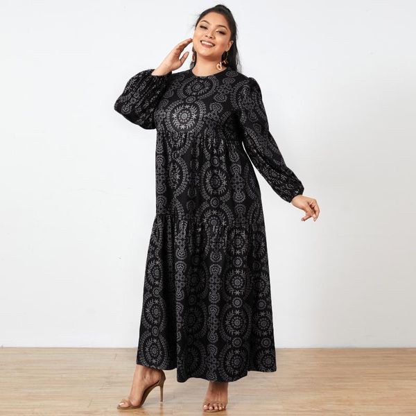 casual dresses stylish dress zanzea women 2021 spring floral print maxi vestidos puff sleeve long sundress ladies loose kaftan robe fzh, Black;gray
casual dresses stylish dress zanzea women 2021 spring floral print maxi vestidos puff sleeve long sundress ladies loose kaftan robe fzh, Black;gray