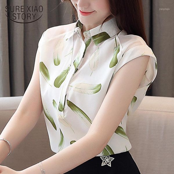 women summer blouses blusas mujer de moda 2021 short sleeve print chiffon blouse shirts womens and 3914 50 women's &, White
women summer blouses blusas mujer de moda 2021 short sleeve print chiffon blouse shirts womens and 3914 50 women's &, White