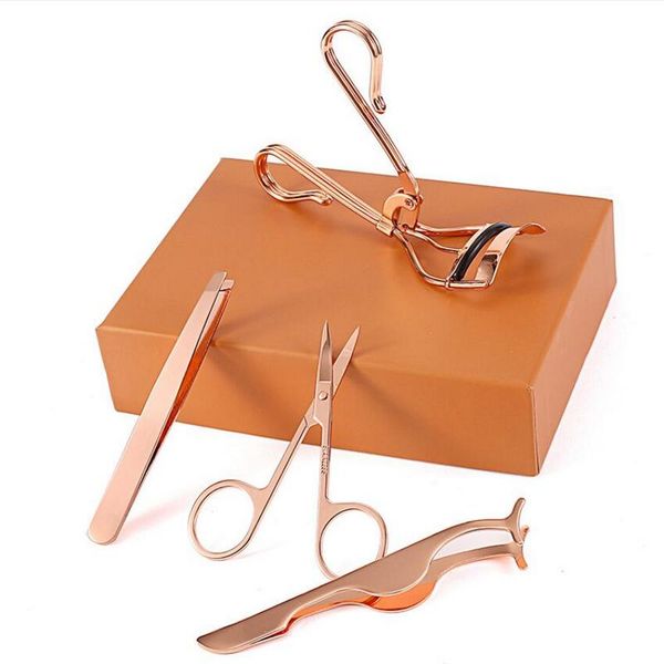 new arrival 4-pieces stainless steel eyelash curler rose gold/silver eyelash applicator eyebrow tweezers set 10pcs/lot
new arrival 4-pieces stainless steel eyelash curler rose gold/silver eyelash applicator eyebrow tweezers set 10pcs/lot