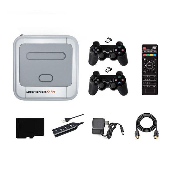 64/128/256gb super console x-pro with wireless controllers retro game console built-in 50 emulators
64/128/256gb super console x-pro with wireless controllers retro game console built-in 50 emulators