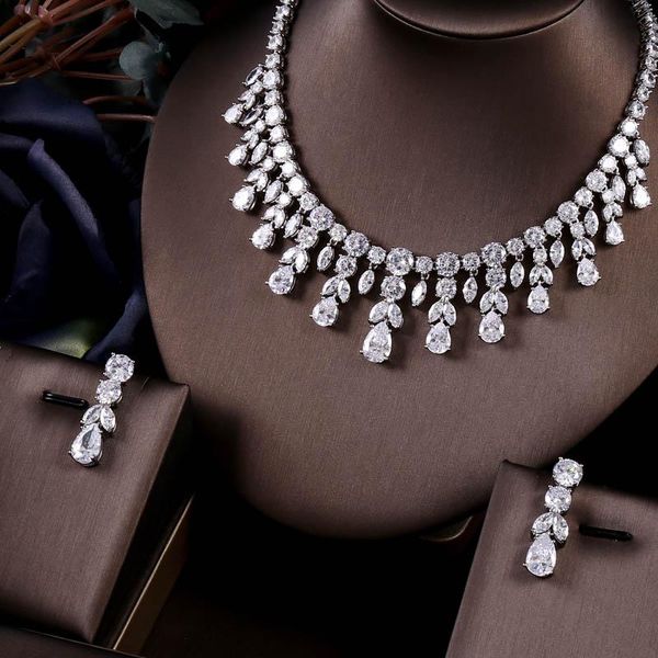 wedding jewelry sets janekelly luxury sparking brilliant cubic zircon drop earring necklace heavy dinner sst bridal dress accessories, Slivery;golden
wedding jewelry sets janekelly luxury sparking brilliant cubic zircon drop earring necklace heavy dinner sst bridal dress accessories, Slivery;golden