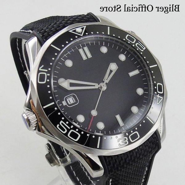 bliger sapphire crystal 41mm automatic men's watch sterile dial with rubber strap date miyota 8215 ceramic insert, Slivery;brown
bliger sapphire crystal 41mm automatic men's watch sterile dial with rubber strap date miyota 8215 ceramic insert, Slivery;brown