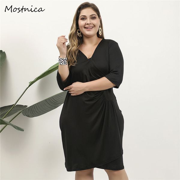 2021 new big sizes black loose fit es for woman female office lady ol oversized half sleeves european clothing womenswear 9beb, Black;gray
2021 new big sizes black loose fit es for woman female office lady ol oversized half sleeves european clothing womenswear 9beb, Black;gray