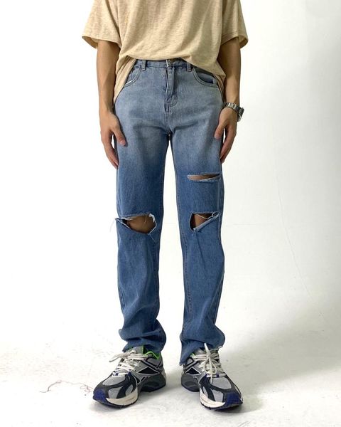 men's jeans gradient straight pants man hip hop ripped wide leg for men women boyfriend streetwear blue baggy
men's jeans gradient straight pants man hip hop ripped wide leg for men women boyfriend streetwear blue baggy