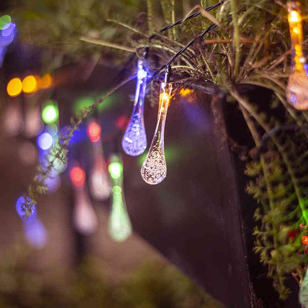 christmas solar led lamp string water drop outdoor waterproof courtyard decorative color
christmas solar led lamp string water drop outdoor waterproof courtyard decorative color