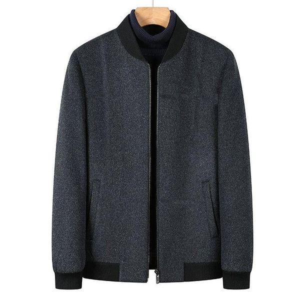 men's wool & blends 2021 autumn winter men coats solid color cold resistant woolen overcoat thick warm casual male b541, Black
men's wool & blends 2021 autumn winter men coats solid color cold resistant woolen overcoat thick warm casual male b541, Black