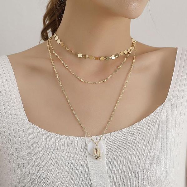 pendant necklaces states round some he liang bead chain shell necklace sautoir female fashion and personality trend, Silver
pendant necklaces states round some he liang bead chain shell necklace sautoir female fashion and personality trend, Silver
