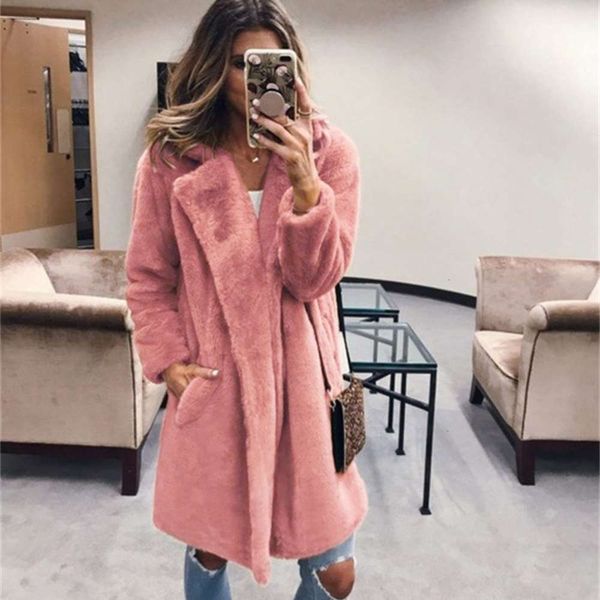 designermid f0266 cheng juan women's autumn and winter new long suit collar imitation fur coat, Black
designermid f0266 cheng juan women's autumn and winter new long suit collar imitation fur coat, Black