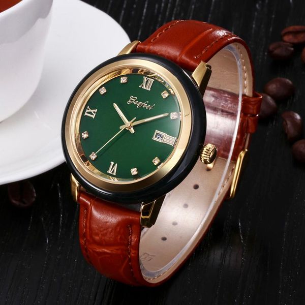 wristwatches gezfeel ms. jade bracelet watch women's quartz watches waterproof factory direct with appraisal certificate woman gift, Slivery;brown 
wristwatches gezfeel ms. jade bracelet watch women's quartz watches waterproof factory direct with appraisal certificate woman gift, Slivery;brown