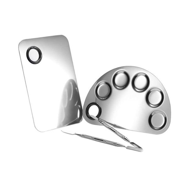 gift sets 1 set makeup stainless steel nail-art palettes mixing (steel color)
gift sets 1 set makeup stainless steel nail-art palettes mixing (steel color)