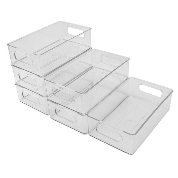 storage bottles & jars 6pcs refrigerator organizer bins stackable fridge organizers with cutout handles clear plastic pantry food rack
storage bottles & jars 6pcs refrigerator organizer bins stackable fridge organizers with cutout handles clear plastic pantry food rack