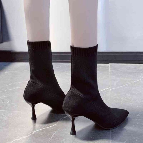 boots socks knitting boots high heels for women fashion shoes spring fall ankle female 5mie, Black
boots socks knitting boots high heels for women fashion shoes spring fall ankle female 5mie, Black