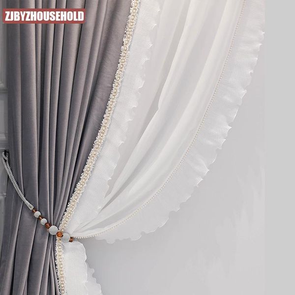 curtain & drapes french living room light luxury curtains bedroom bay windows high-grade gray velvet not inverted stitching lace
curtain & drapes french living room light luxury curtains bedroom bay windows high-grade gray velvet not inverted stitching lace