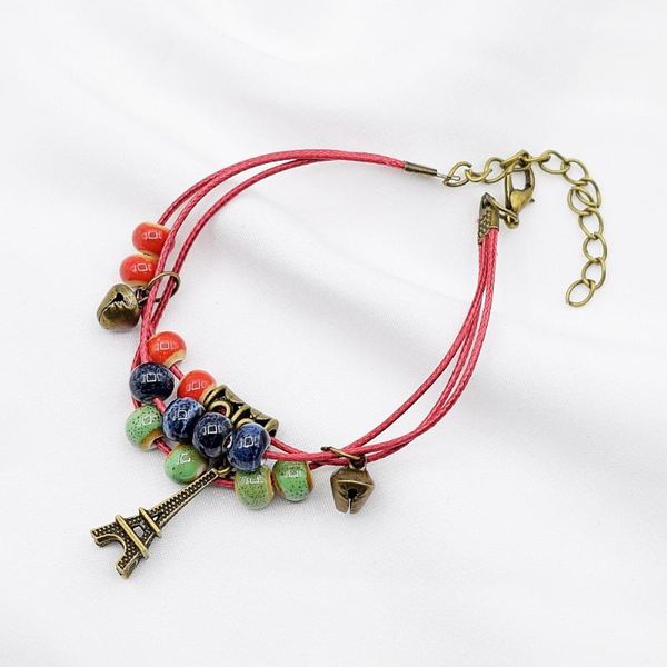 charm bracelets 1pc art retro hand ornaments simple ceramic woven student bracelet girl, Golden;silver
charm bracelets 1pc art retro hand ornaments simple ceramic woven student bracelet girl, Golden;silver
