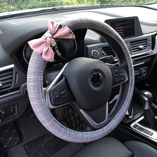 steering wheel covers diamond bowknot universal car cover classic plaid auto seat cushion women interior accessories decoration
steering wheel covers diamond bowknot universal car cover classic plaid auto seat cushion women interior accessories decoration