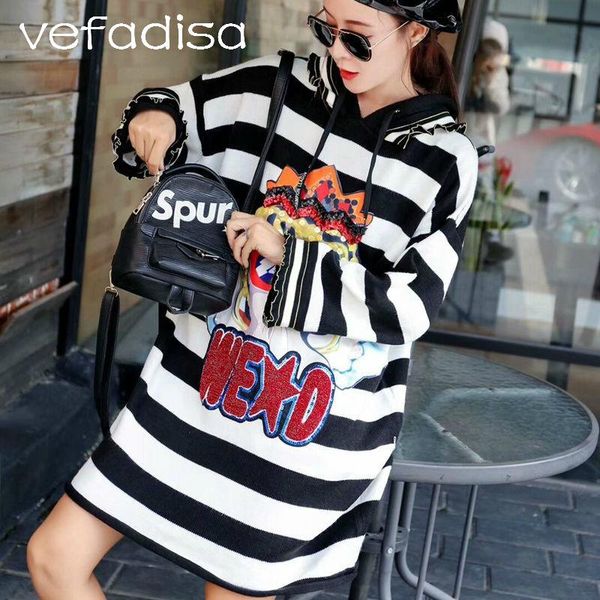 women's hoodies & sweatshirts vefadisa women hooded stripe cartoon cupid sweatshirt 2021 autumn loose pullover letter dq332, Black
women's hoodies & sweatshirts vefadisa women hooded stripe cartoon cupid sweatshirt 2021 autumn loose pullover letter dq332, Black