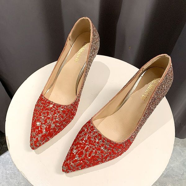 elegant bling party wedding womens pumps 2021 spring red pointed toe high heels 8 cm mix color single shoes womandress shoes, Black
elegant bling party wedding womens pumps 2021 spring red pointed toe high heels 8 cm mix color single shoes womandress shoes, Black