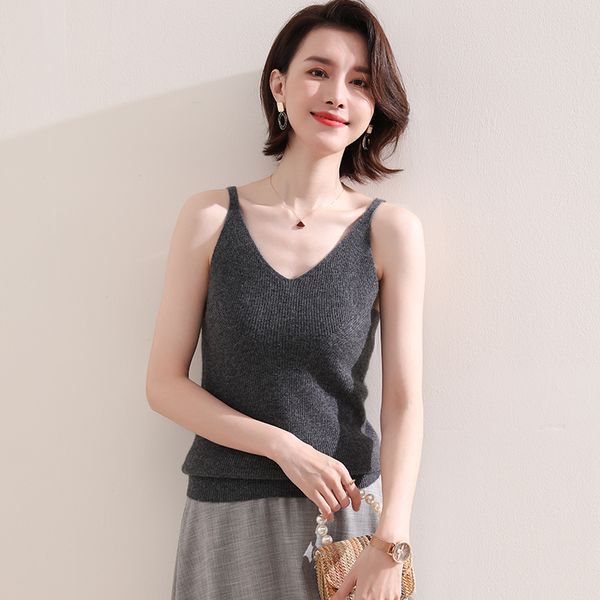 2021 women vest 100% pure goat cashmere knitted jumpers winter autumn v-neck 4colors female sleeveless ladies zx5t, White;black
2021 women vest 100% pure goat cashmere knitted jumpers winter autumn v-neck 4colors female sleeveless ladies zx5t, White;black